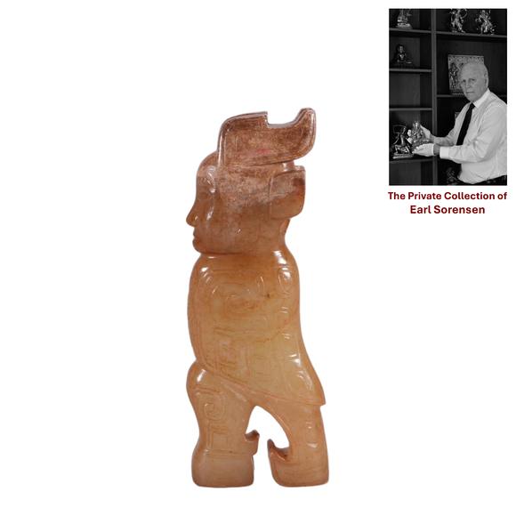 Eden Fine Antiques Galleries LLCA CHINESE ARCHAIC JADE HUMAN FIGURE