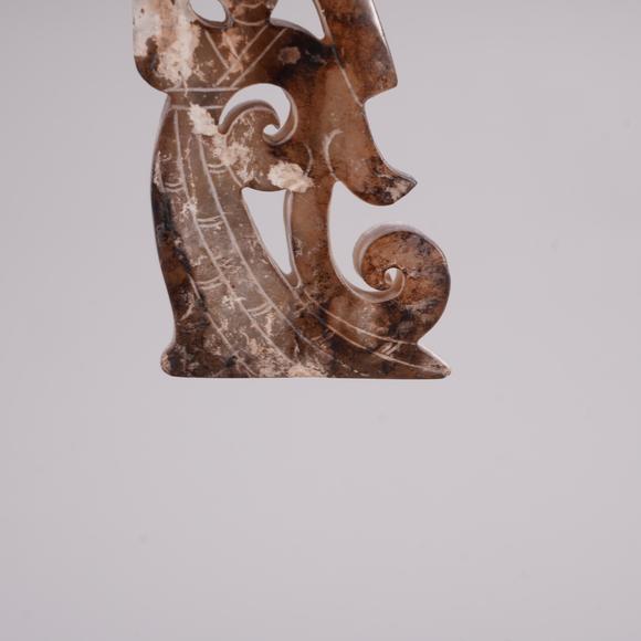 Eden Fine Antiques Galleries LLCA CHINESE OPENWORK JADE DANCER PENDANT