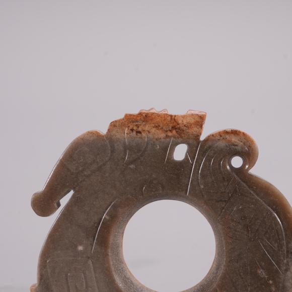 Eden Fine Antiques Galleries LLCA CHINESE CARVED DRAGON JADE BI DISC