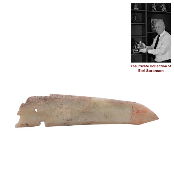 Eden Fine Antiques Galleries LLCA CHINESE ARCHAIC CEREMONIAL JADE KNIFE