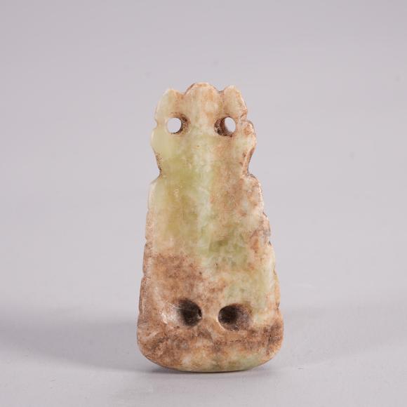 Eden Fine Antiques Galleries LLCA CHINESE ARCHAIC JADE INSECT PENDANT
