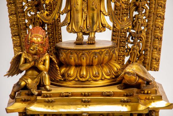 Eden Fine Antiques Galleries LLCA CHINESE GILT BRONZE BUDDHIST STATUE
