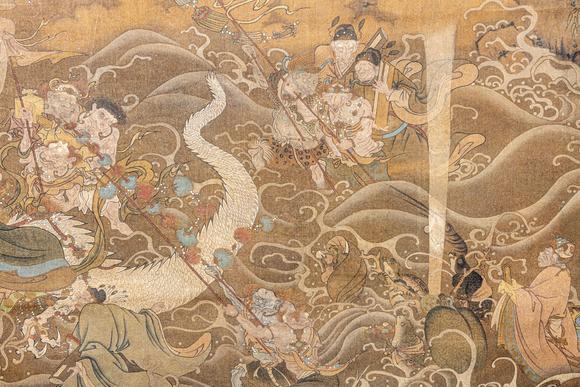 大阪美術(shù)商會(huì)明 佚名 三官朝元圖
