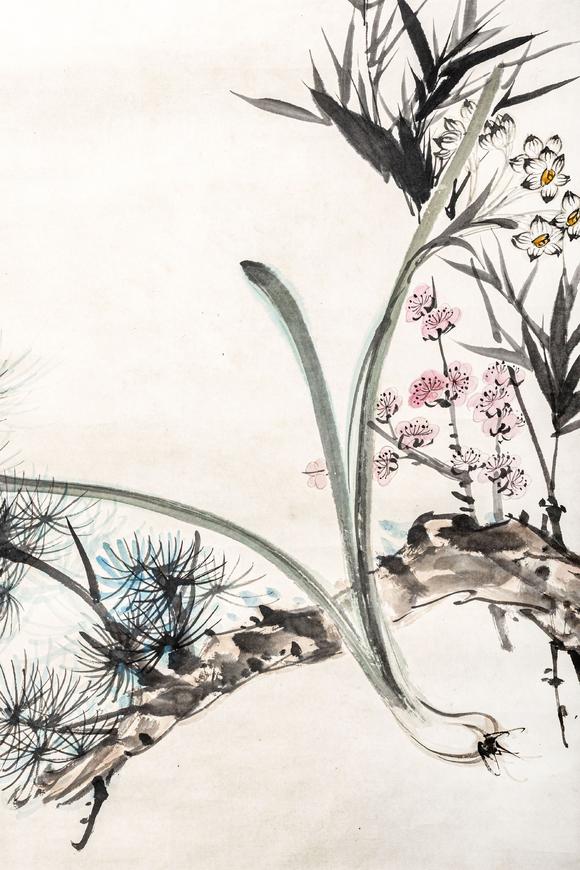 大阪美術(shù)商會張大千 四君子
