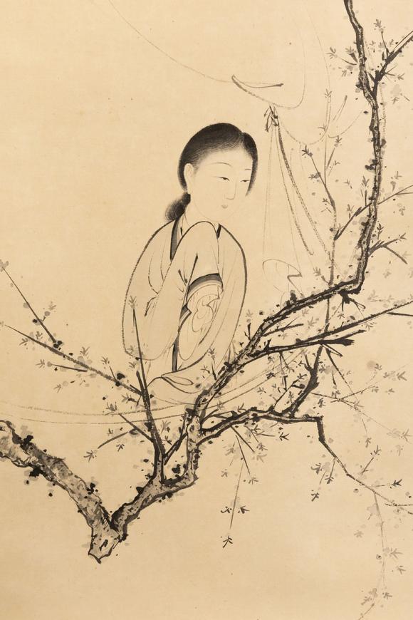大阪美術(shù)商會陳少梅 仕女