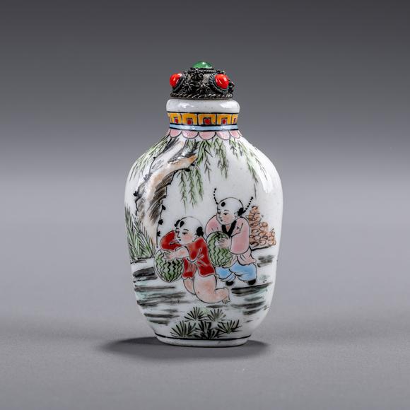 大阪美術(shù)商會清 鼻煙壺3點
