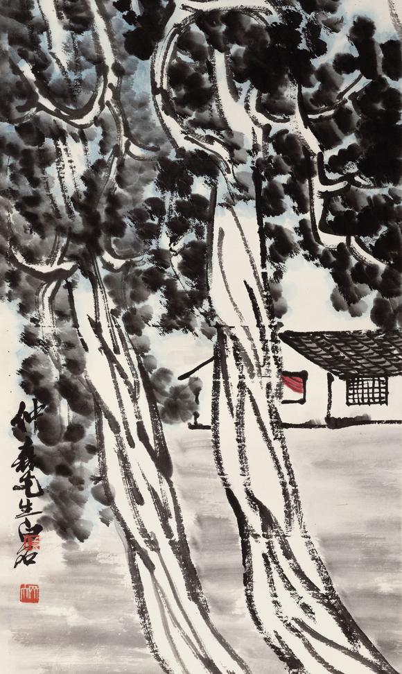 華藝國際齊白石（1864-1957） 柏屋圖