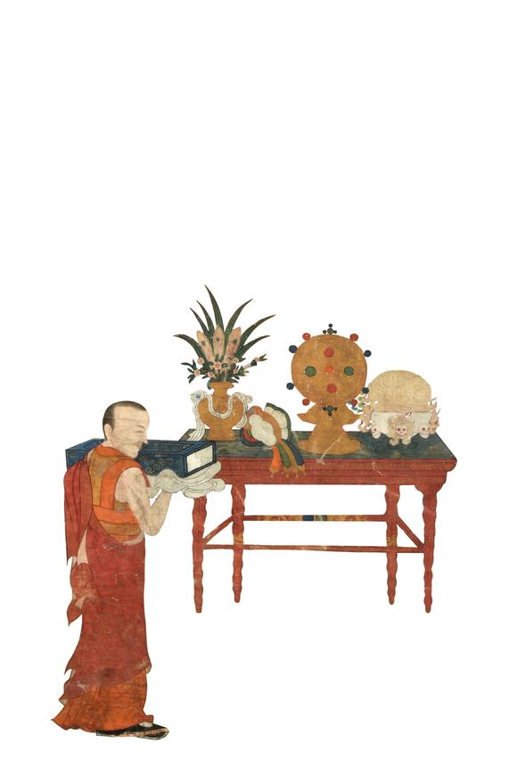 華藝國際17世紀(jì)  五世噶瑪巴得銀協(xié)巴唐卡