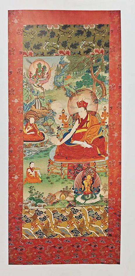 華藝國際17世紀(jì)  紅帽法王夏馬巴二世唐卡