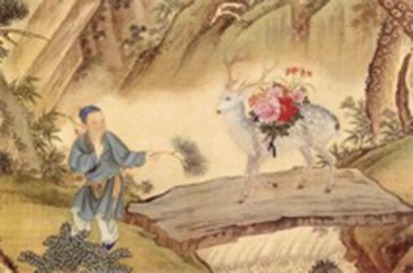 華藝國際清雍正  白釉暗刻纏枝蓮粉彩萱壽延齡圖梅瓶