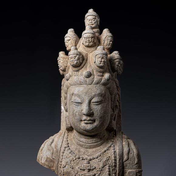 大阪美術(shù)商會(huì)唐 十一面觀音半身像