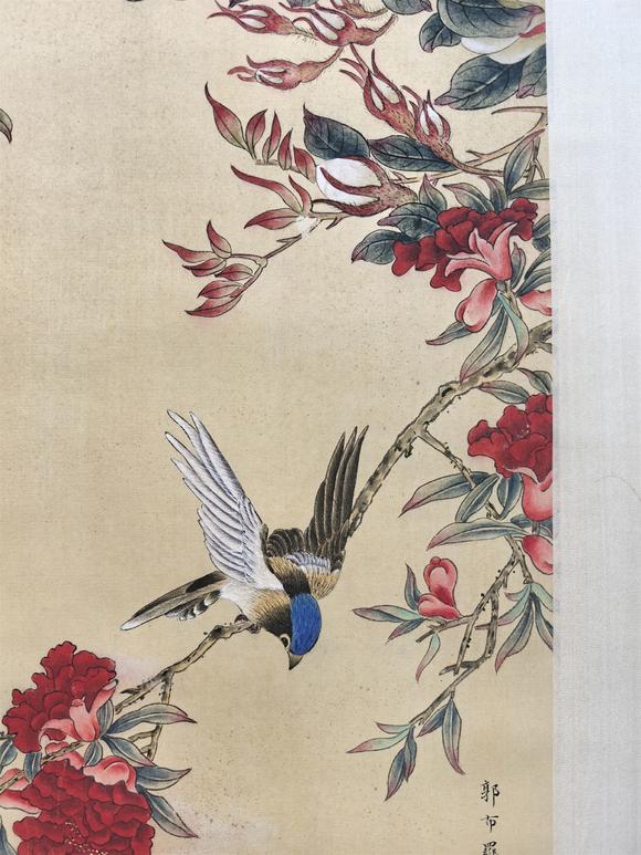 東京國(guó)際拍賣溥儀 婉容 花鳥