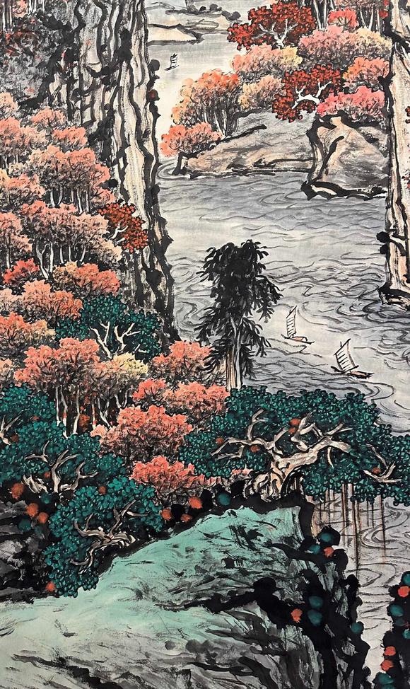 東京國際拍賣關山月 山水
