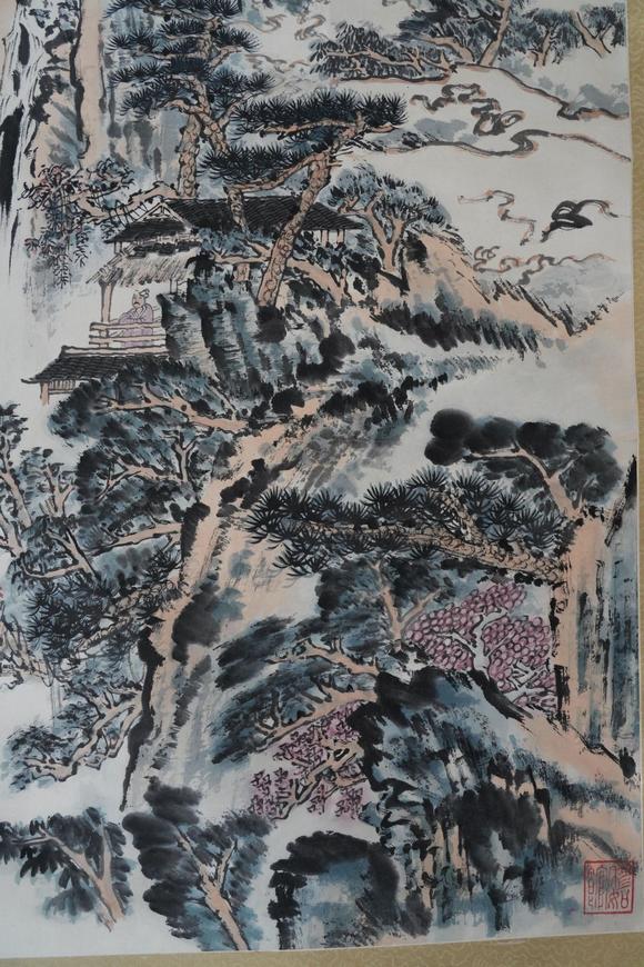 揚(yáng)州正德陸儼少 山水