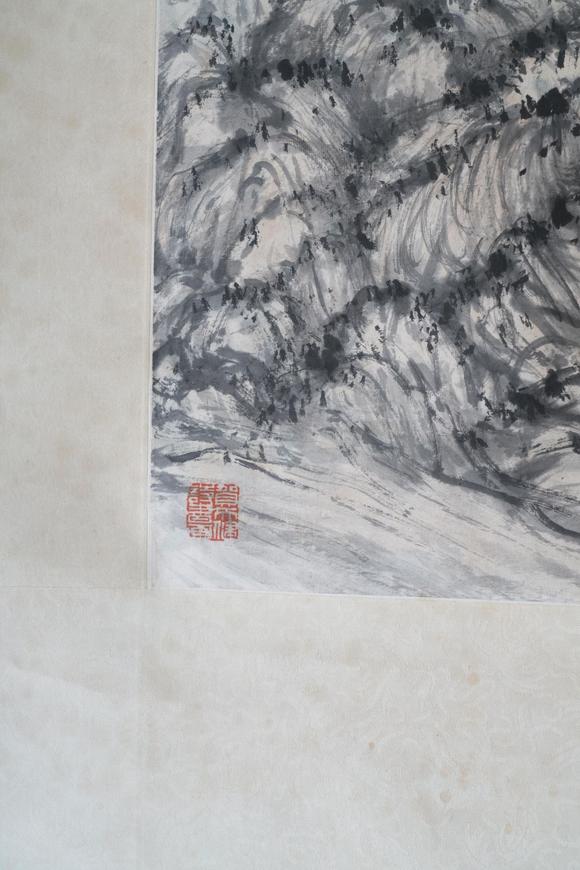 揚州正德賀天健 山水