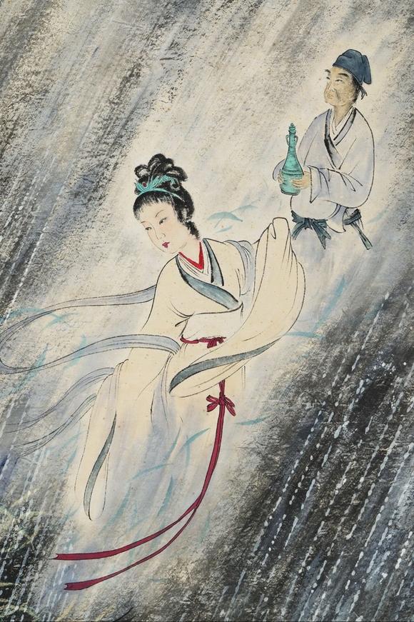 日本松町古美傅抱石 蝶戀花
