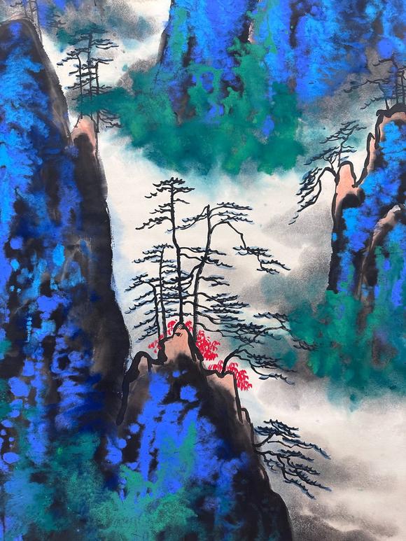 東京新世紀(jì)劉海粟 潑彩山水