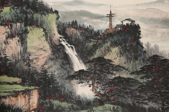 千美會(huì)黎雄才紙本山水圖畫(huà)