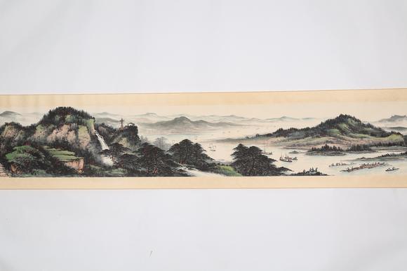 千美會黎雄才紙本山水圖畫