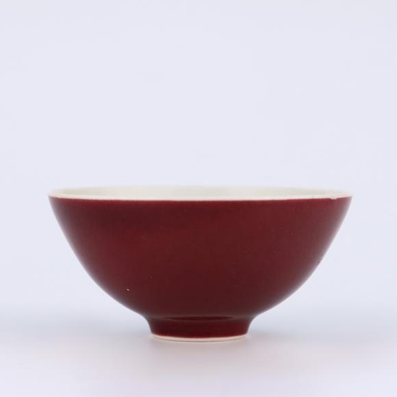 鐮倉美術(shù)清乾隆 敬畏堂制紅釉小碗