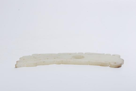千美會(huì)高古玉雕獸紋雞心佩