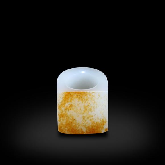 鐮倉美術(shù)清 白玉留皮扳指