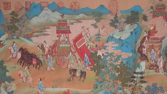 弘楊株式會(huì)社仇英絹本洛神賦手卷