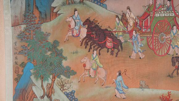弘楊株式會(huì)社仇英絹本洛神賦手卷