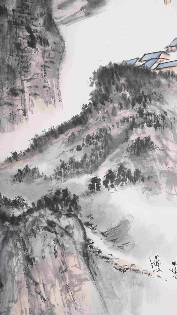 弘楊株式會(huì)社張大千紙本山水圖畫