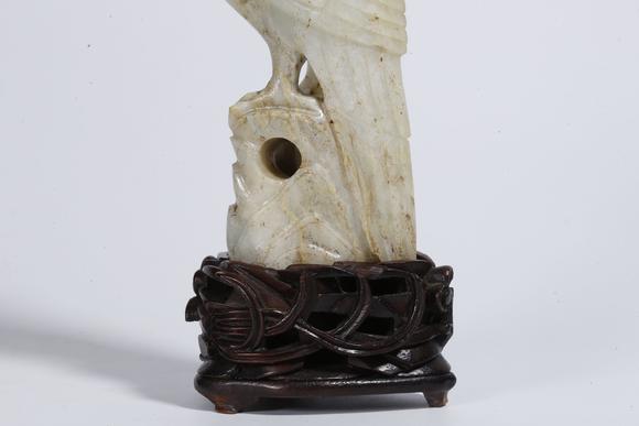 弘楊株式會社和田玉雕鳥形擺件（一對）