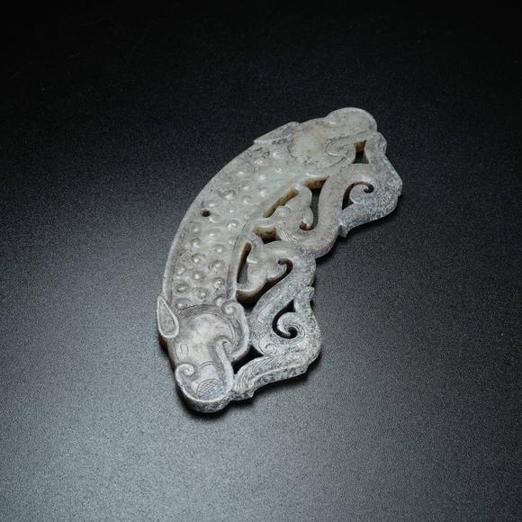 弘楊株式會社高古玉獸面紋璜