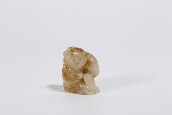 弘楊株式會(huì)社和田玉雕童子擺件