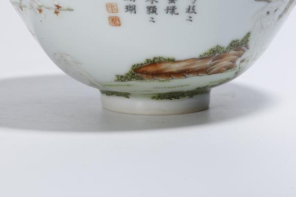 弘楊株式會社粉彩三羊開泰碗