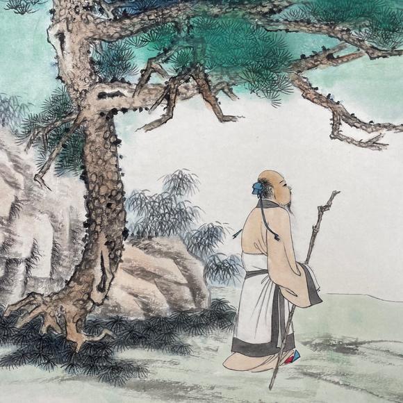 鐮倉美術(shù)孫云生  松蔭高士圖