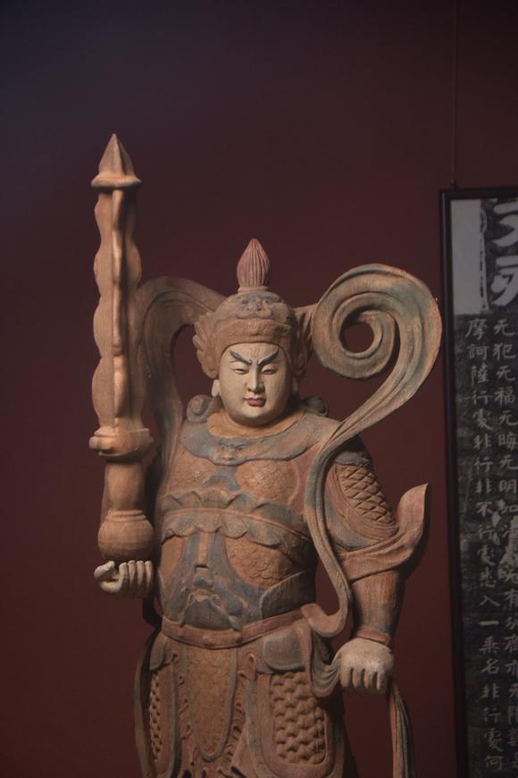 東京蕓術(shù)老木雕～祛邪除魔【韋陀菩薩】