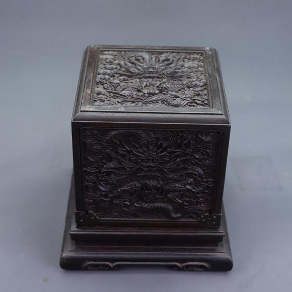 東京蕓術(shù)和田碧玉雙龍頭印章