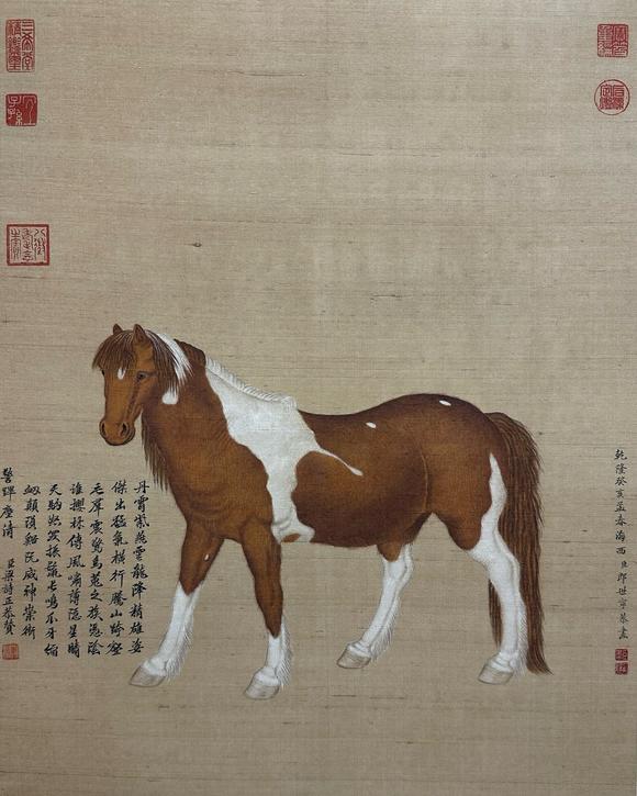 日本松町古美郎世寧 十駿圖