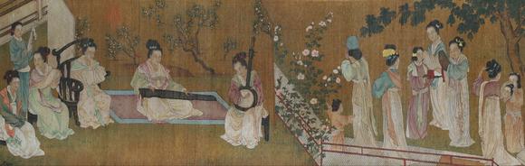日本松町古美周文矩 傾國(guó)之色百美圖卷