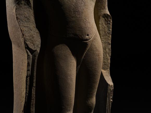 Galerie Zacke? A LARGE AND HIGHLY IMPORTANT CHUNAR SANDSTONE TORSO OF THE BUDDHA, SARNATH, GUPTA PERIOD, 5TH CENTURY