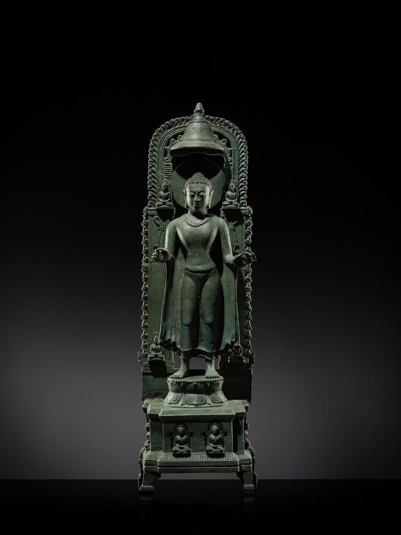 Galerie Zacke? A LARGE AND HIGHLY IMPORTANT BRONZE FIGURE OF THE ENTHRONED BUDDHA, SRIVIJAYA EMPIRE, SUMATRA, 8TH-10TH CENTURY