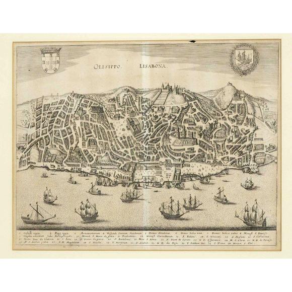 Historia AuktionshausHistorical view of Lisbon (Meria
