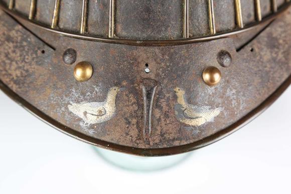 TooveysA Japanese suji kabuto, mid-Edo period, the steel skull body