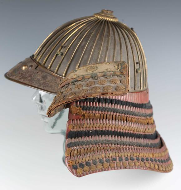 TooveysA Japanese suji kabuto, mid-Edo period, the steel skull body