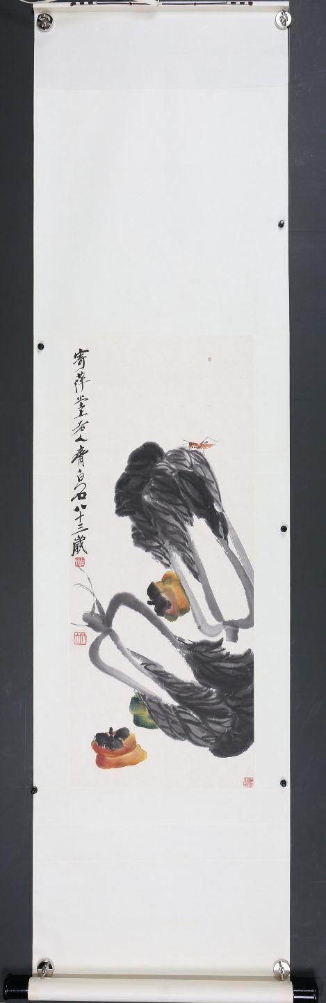 東京SAKURA拍賣（東京櫻花拍賣）齊白石 柿子白菜