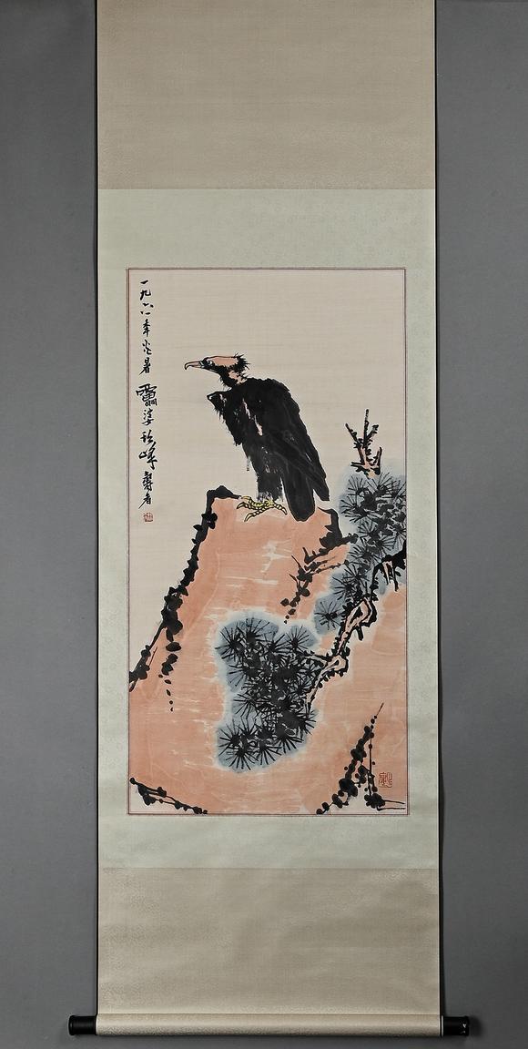吉本株式會(huì)社潘天壽 雄鷹圖 紙本立軸