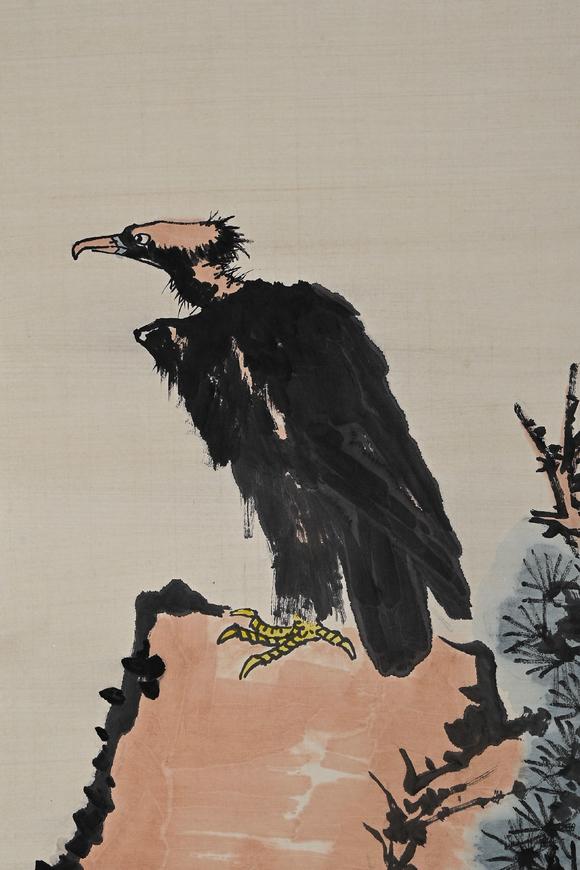 吉本株式會(huì)社潘天壽 雄鷹圖 紙本立軸