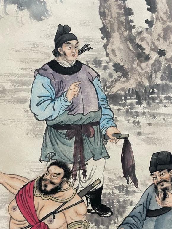 日本松町古美傅抱石 人物圖