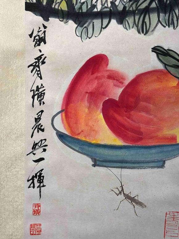 日本松町古美齊白石 福壽齊長(zhǎng)