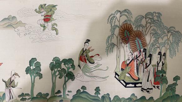 日本松町古美張大千 洛神賦圖卷
