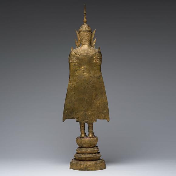 Coronari Auctions BVA Thai gilt bronze figure of a standing Buddha, Rattanakosin, 19th C.